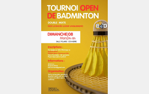 Tournoi loisirs de Badminton Connerré